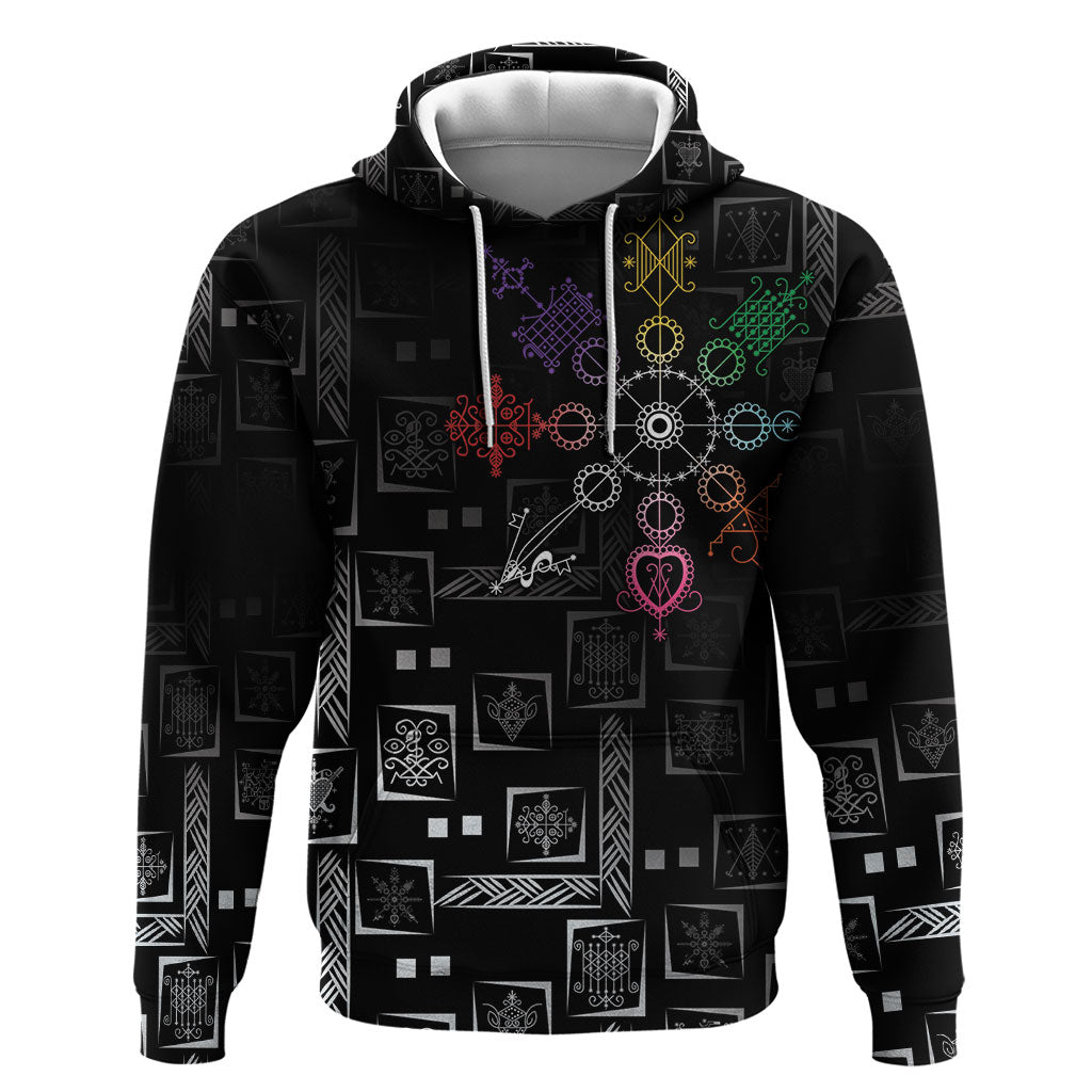 Afro Haiti Vodou Milokan Zip Hoodie
