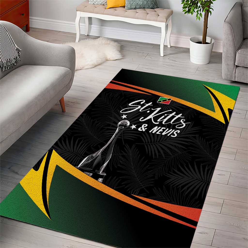 St Kitts Nevis Cricket Area Rug Go Patriots Go Champions - Wonder Print Shop