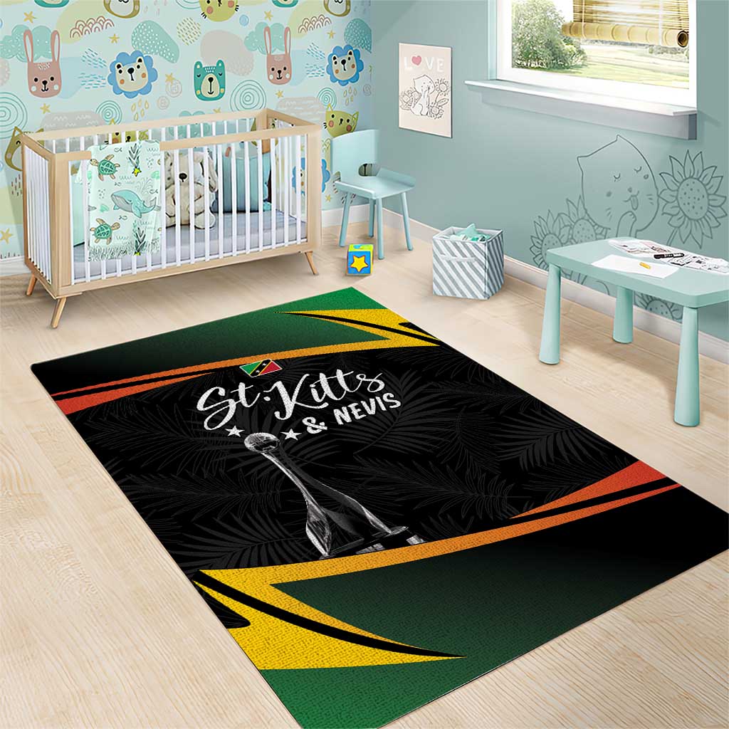 St Kitts Nevis Cricket Area Rug Go Patriots Go Champions - Wonder Print Shop
