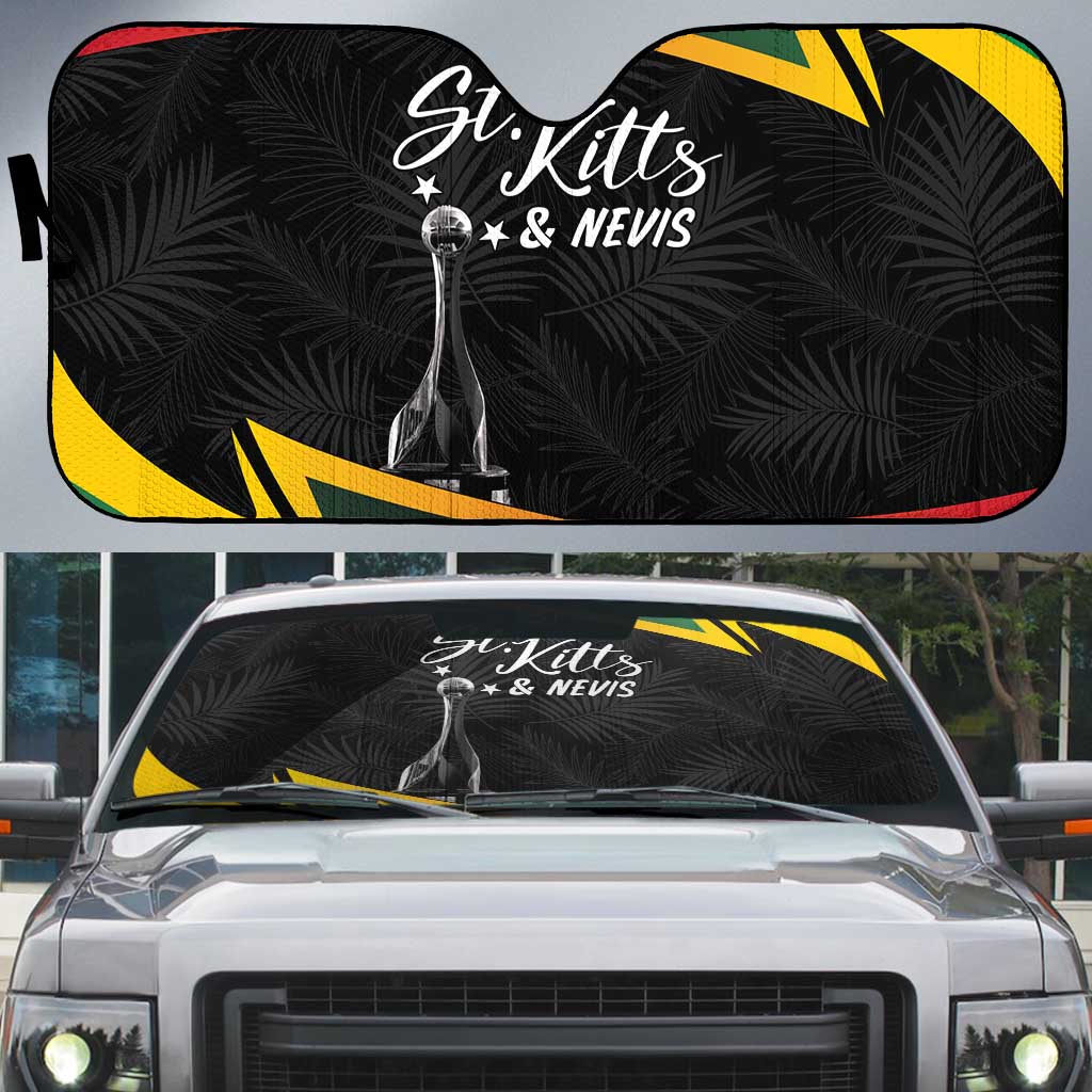 St Kitts Nevis Cricket Auto Sun Shade Go Patriots Go Champions - Wonder Print Shop