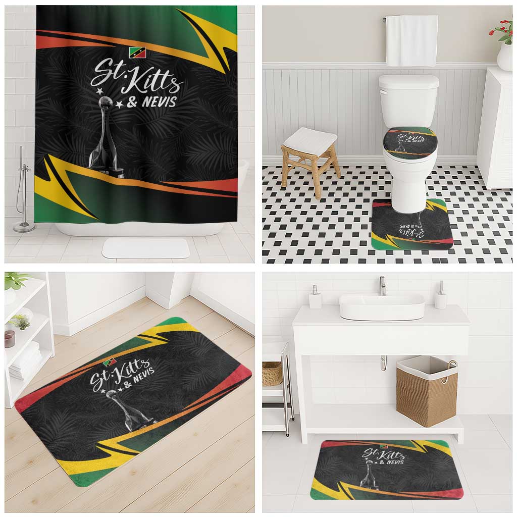 St Kitts Nevis Cricket Bathroom Set Go Patriots Go Champions - Wonder Print Shop