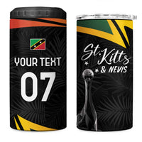 St Kitts Nevis Cricket Custom 4 in 1 Can Cooler Tumbler Go Patriots Go Champions - Wonder Print Shop