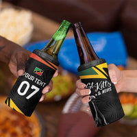 St Kitts Nevis Cricket Custom 4 in 1 Can Cooler Tumbler Go Patriots Go Champions - Wonder Print Shop