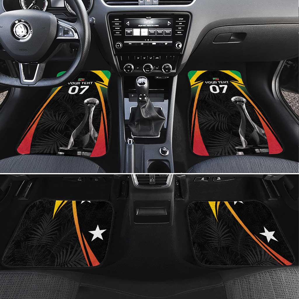 St Kitts Nevis Cricket Car Mats Go Patriots Go Champions - Wonder Print Shop