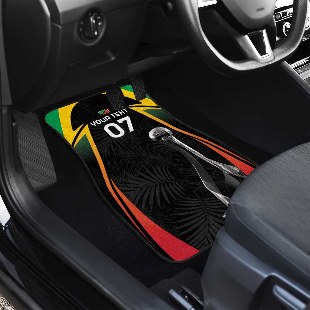 St Kitts Nevis Cricket Car Mats Go Patriots Go Champions - Wonder Print Shop