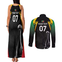 St Kitts Nevis Cricket Custom Couples Matching Tank Maxi Dress and Long Sleeve Button Shirt Go Patriots Go Champions - Wonder Print Shop