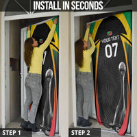 St Kitts Nevis Cricket Door Cover Go Patriots Go Champions - Wonder Print Shop