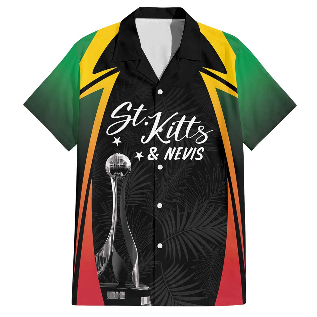 St Kitts Nevis Cricket Custom Family Matching Long Sleeve Bodycon Dress and Hawaiian Shirt Go Patriots Go Champions - Wonder Print Shop