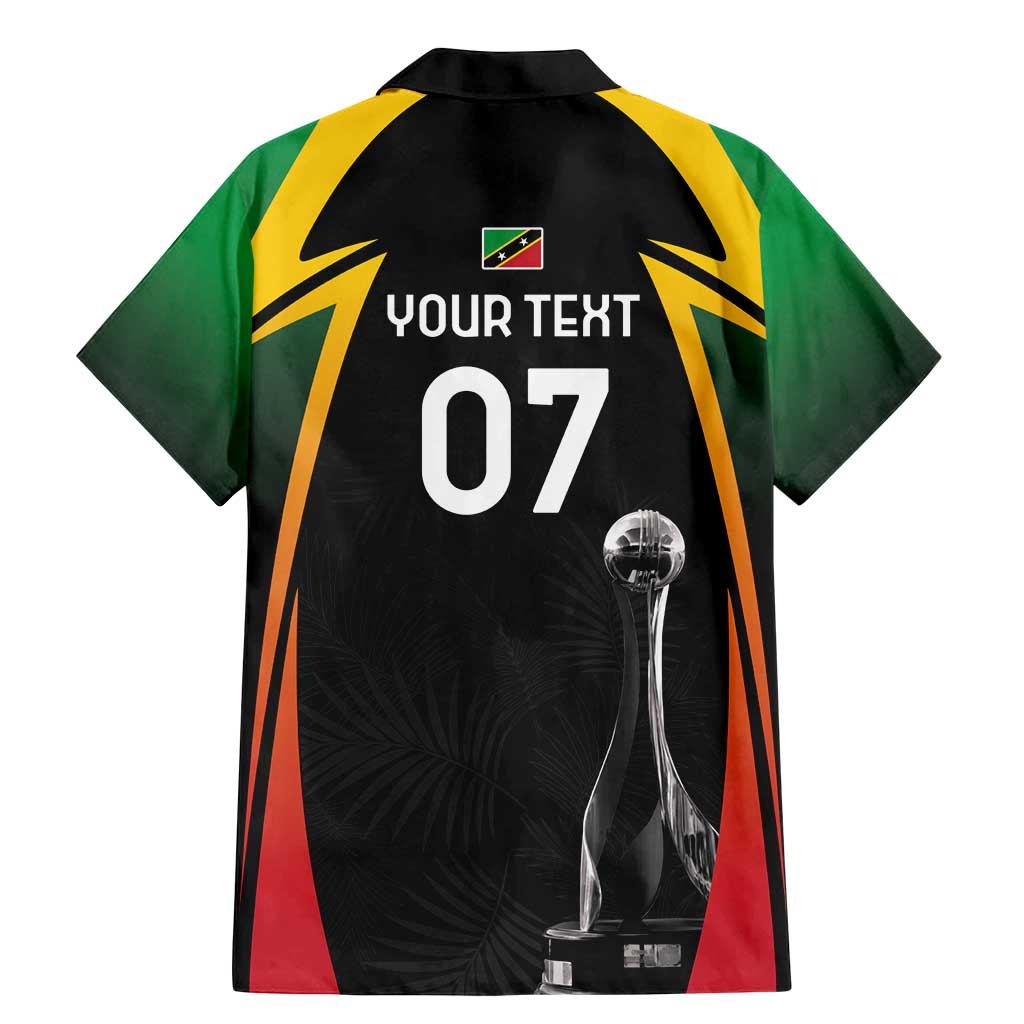 St Kitts Nevis Cricket Custom Family Matching Mermaid Dress and Hawaiian Shirt Go Patriots Go Champions - Wonder Print Shop