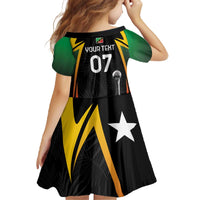 St Kitts Nevis Cricket Custom Family Matching Off The Shoulder Long Sleeve Dress and Hawaiian Shirt Go Patriots Go Champions - Wonder Print Shop