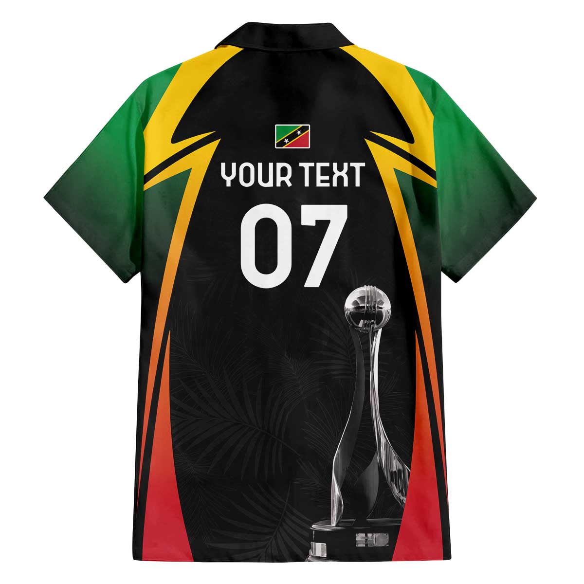 St Kitts Nevis Cricket Custom Family Matching Off The Shoulder Long Sleeve Dress and Hawaiian Shirt Go Patriots Go Champions - Wonder Print Shop