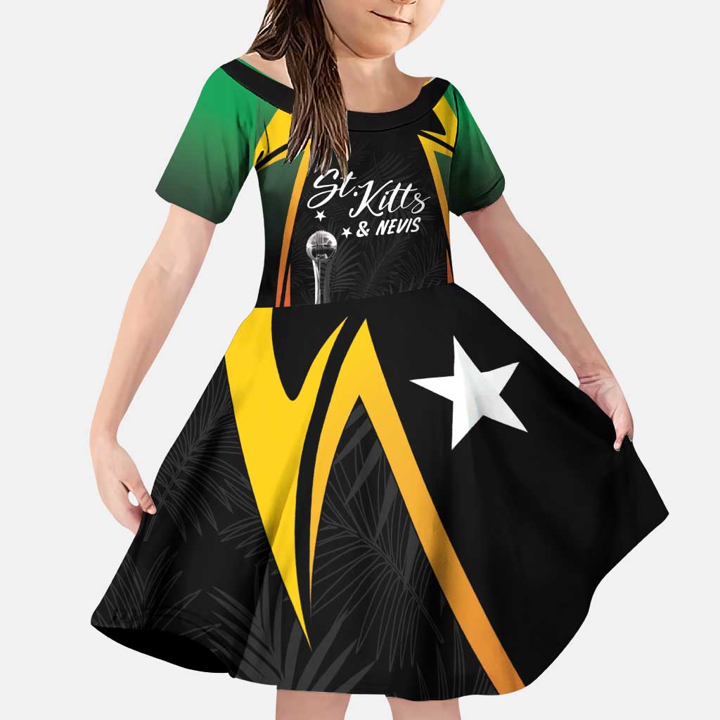 St Kitts Nevis Cricket Custom Family Matching Puletasi and Hawaiian Shirt Go Patriots Go Champions - Wonder Print Shop