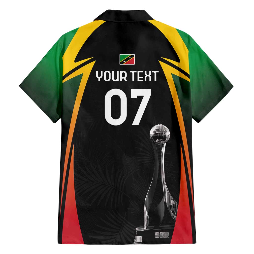 St Kitts Nevis Cricket Custom Family Matching Summer Maxi Dress and Hawaiian Shirt Go Patriots Go Champions - Wonder Print Shop