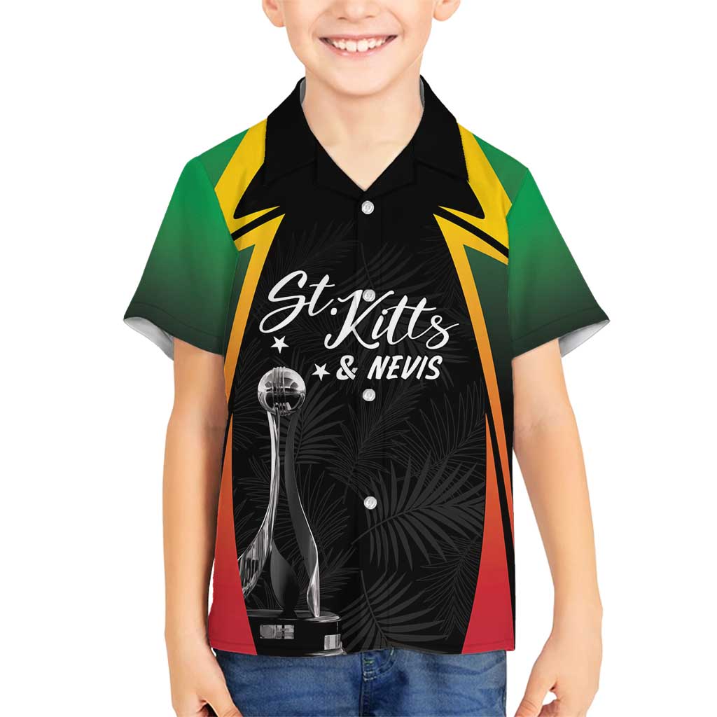 St Kitts Nevis Cricket Custom Family Matching Tank Maxi Dress and Hawaiian Shirt Go Patriots Go Champions - Wonder Print Shop