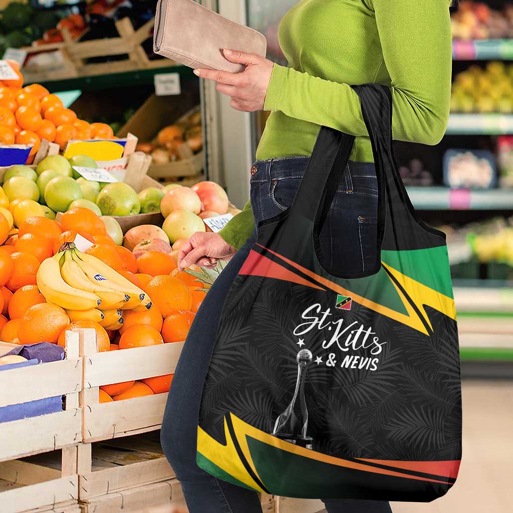St Kitts Nevis Cricket Grocery Bag Go Patriots Go Champions - Wonder Print Shop