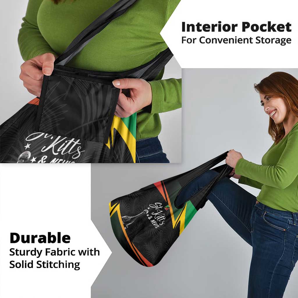 St Kitts Nevis Cricket Grocery Bag Go Patriots Go Champions - Wonder Print Shop