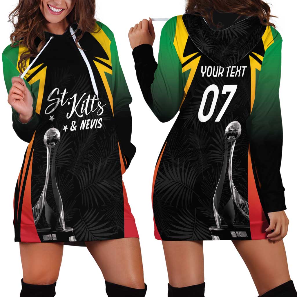 St Kitts Nevis Cricket Custom Hoodie Dress Go Patriots Go Champions - Wonder Print Shop