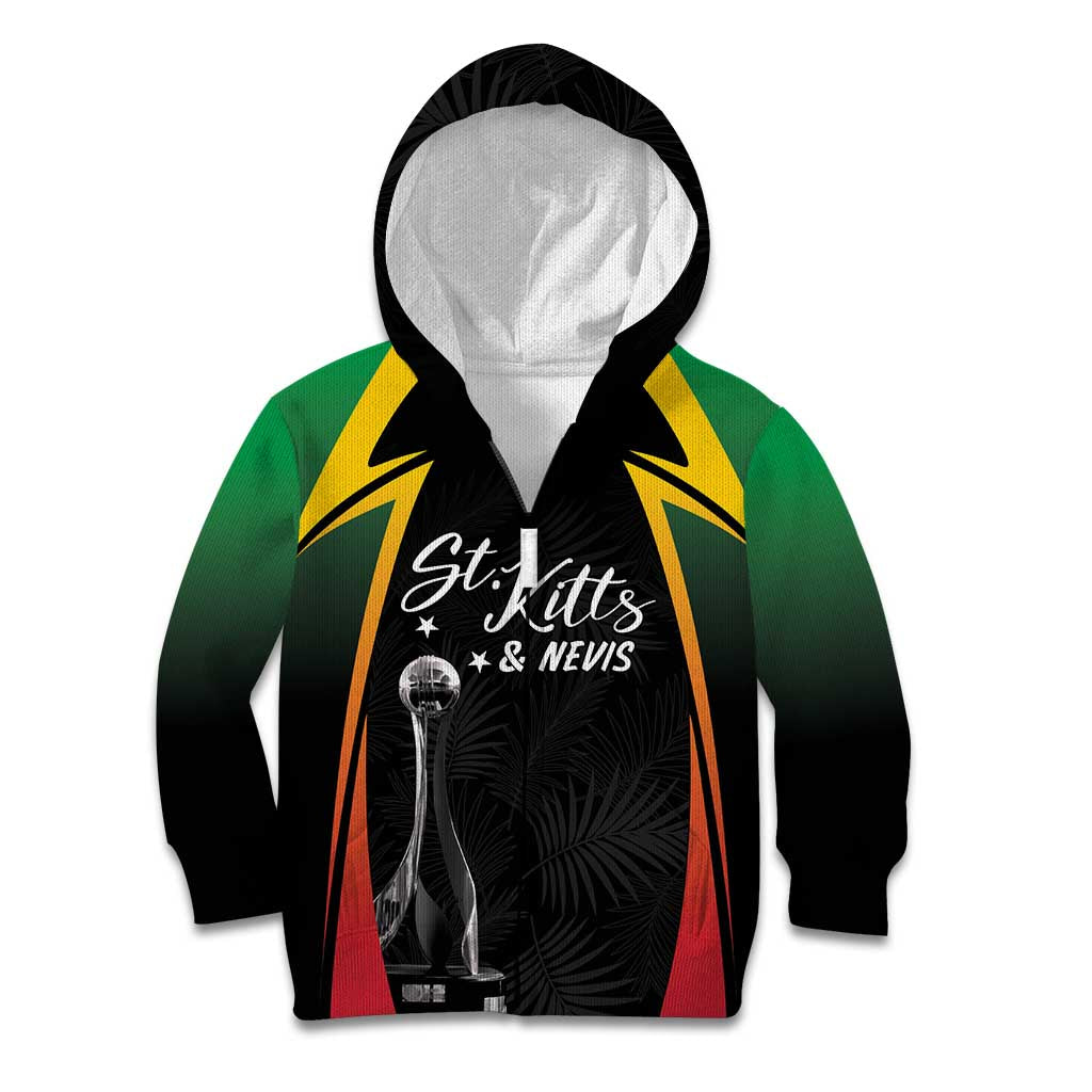 St Kitts Nevis Cricket Custom Kid Hoodie Go Patriots Go Champions - Wonder Print Shop