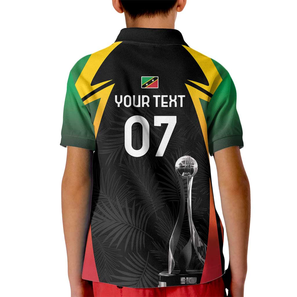 St Kitts Nevis Cricket Custom Kid Polo Shirt Go Patriots Go Champions - Wonder Print Shop
