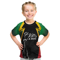 St Kitts Nevis Cricket Custom Kid T Shirt Go Patriots Go Champions - Wonder Print Shop