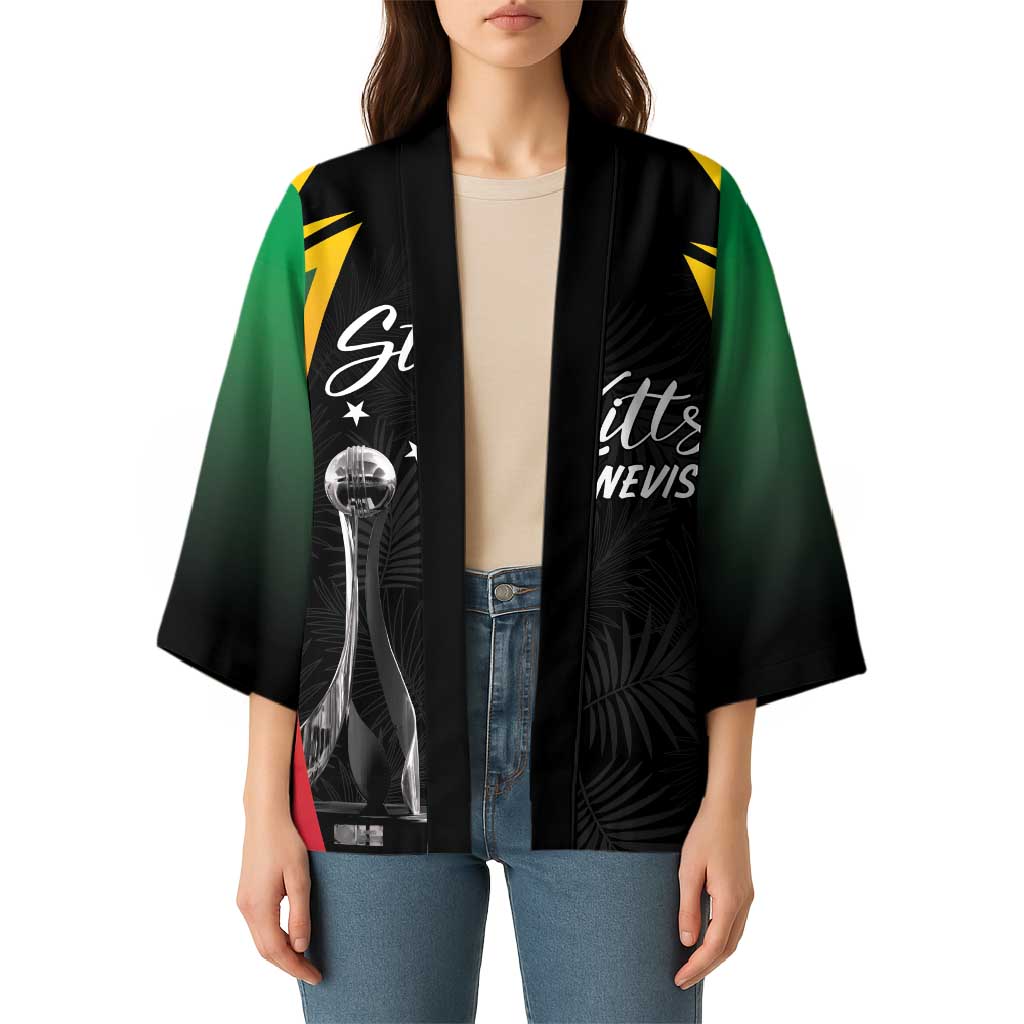 St Kitts Nevis Cricket Custom Kimono Go Patriots Go Champions - Wonder Print Shop