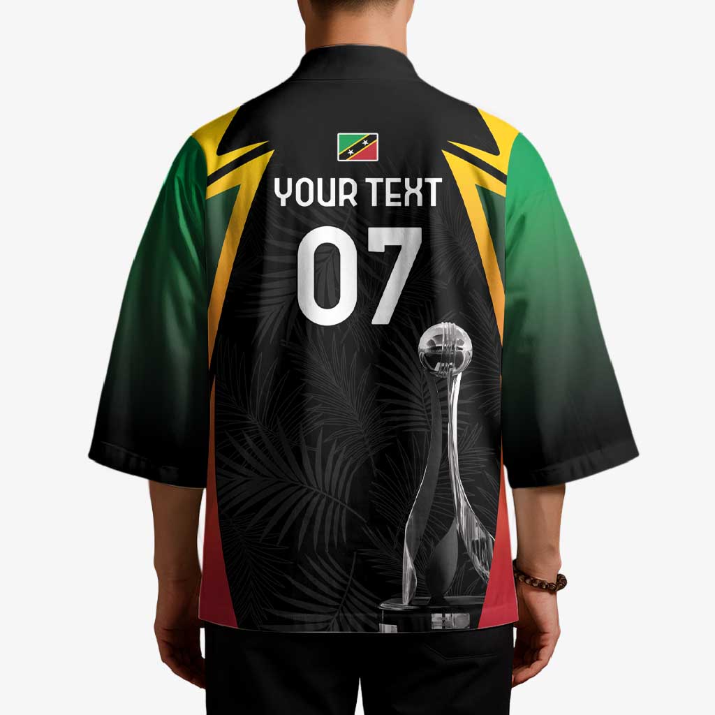 St Kitts Nevis Cricket Custom Kimono Go Patriots Go Champions - Wonder Print Shop