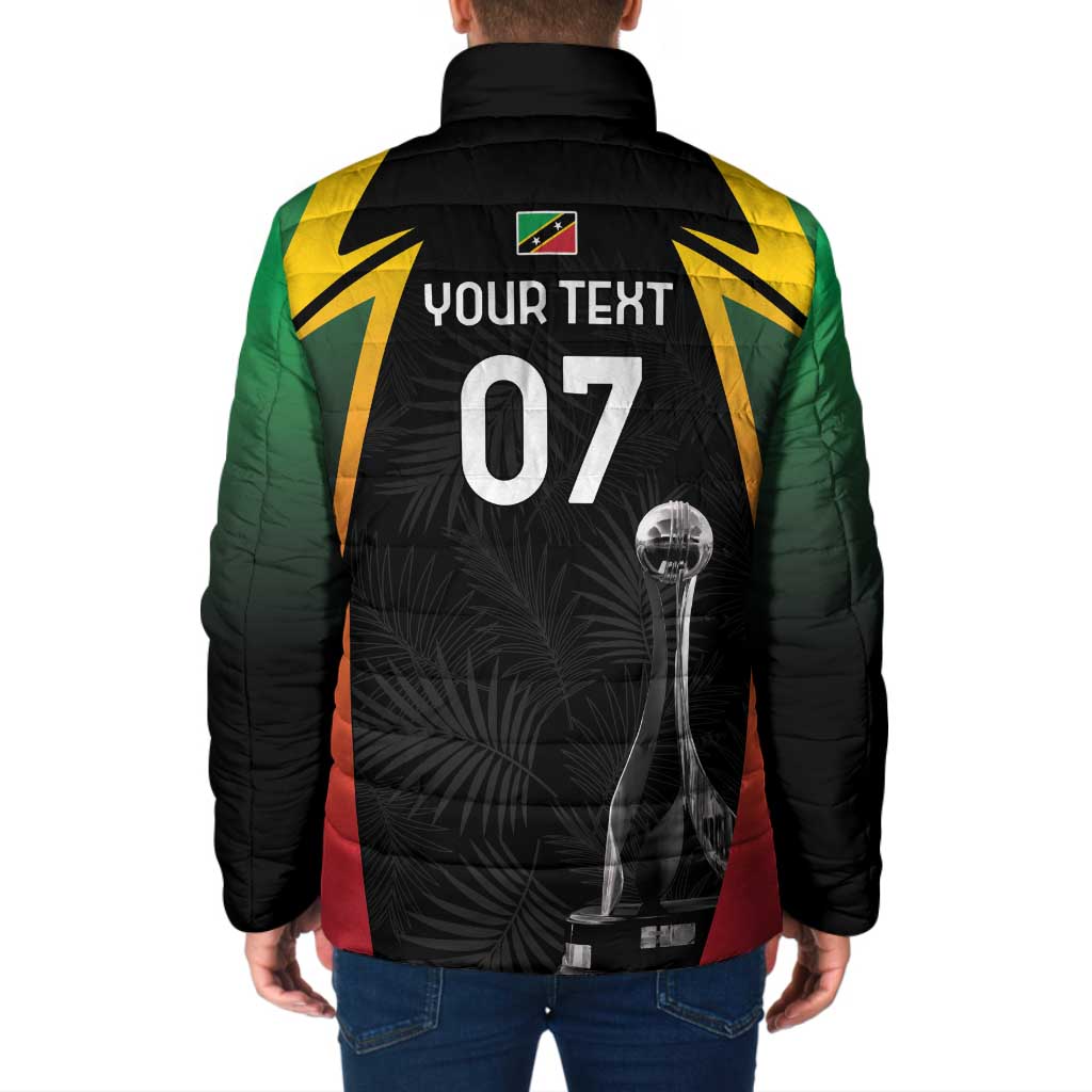 St Kitts Nevis Cricket Custom Padded Jacket Go Patriots Go Champions - Wonder Print Shop
