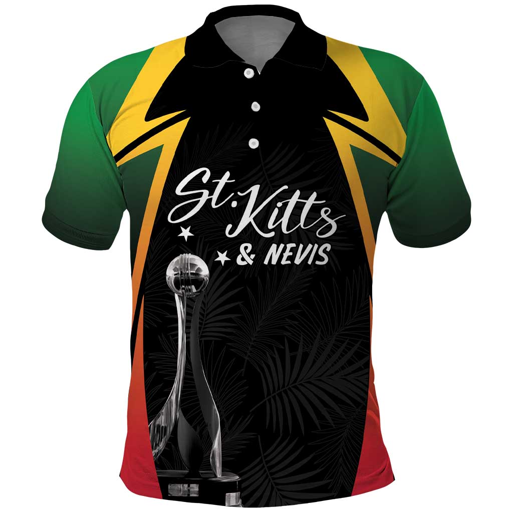 St Kitts Nevis Cricket Custom Polo Shirt Go Patriots Go Champions - Wonder Print Shop