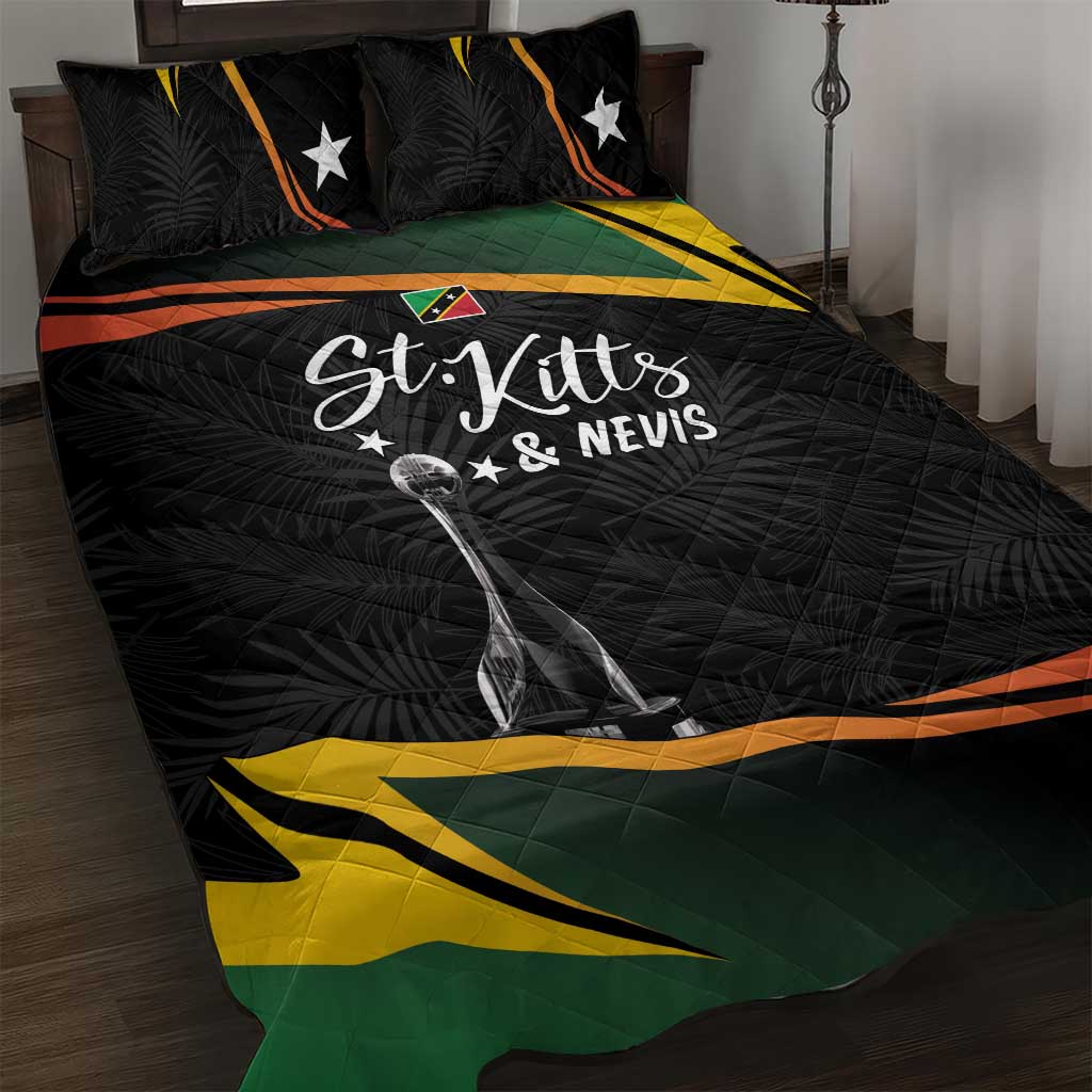 St Kitts Nevis Cricket Quilt Bed Set Go Patriots Go Champions - Wonder Print Shop