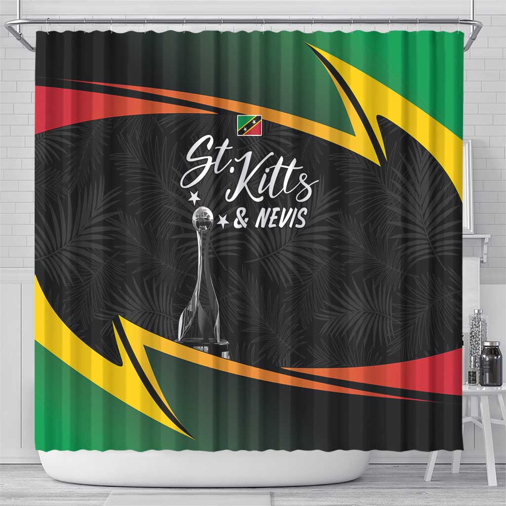 St Kitts Nevis Cricket Shower Curtain Go Patriots Go Champions - Wonder Print Shop