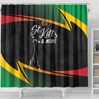 St Kitts Nevis Cricket Shower Curtain Go Patriots Go Champions - Wonder Print Shop