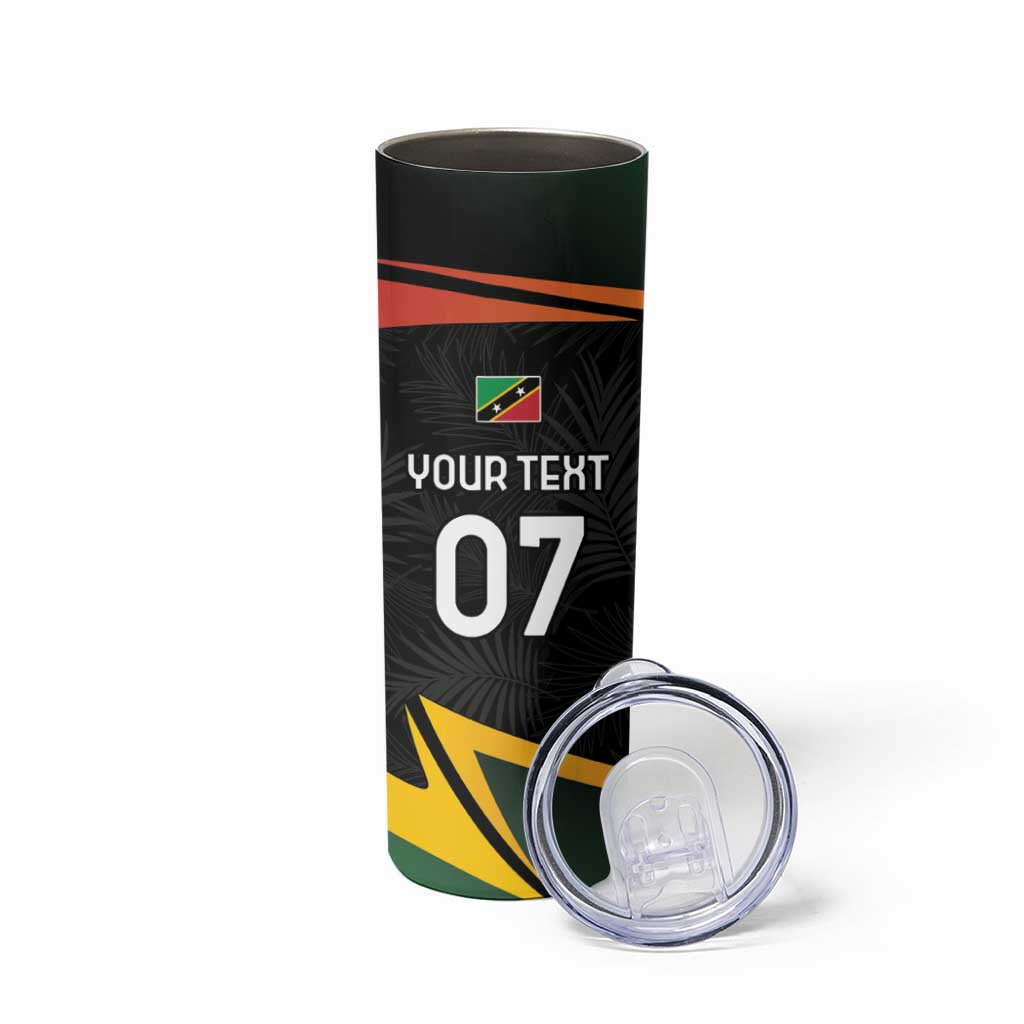 St Kitts Nevis Cricket Custom Skinny Tumbler Go Patriots Go Champions - Wonder Print Shop