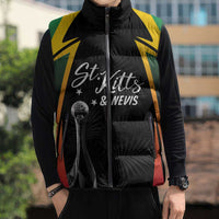 St Kitts Nevis Cricket Custom Sleeveless Puffer Jacket Go Patriots Go Champions - Wonder Print Shop