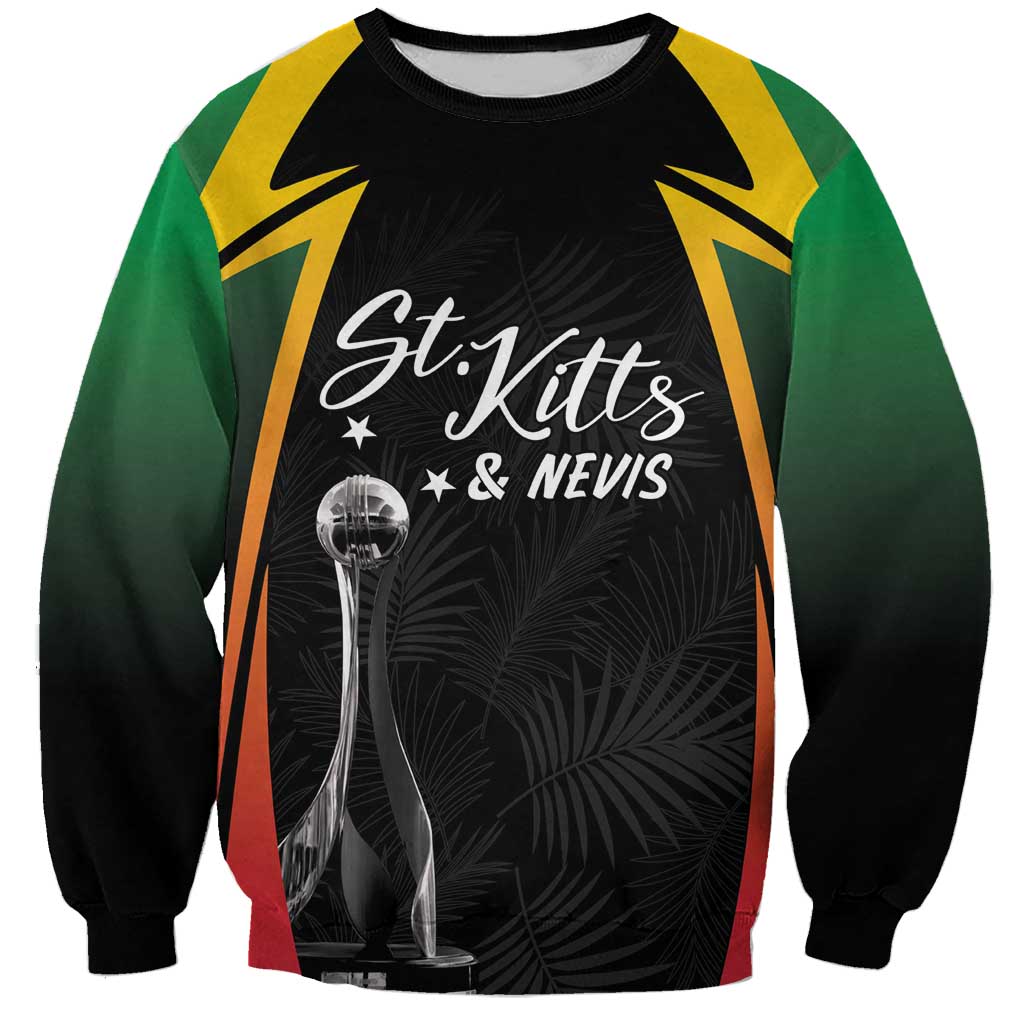 St Kitts Nevis Cricket Custom Sweatshirt Go Patriots Go Champions - Wonder Print Shop