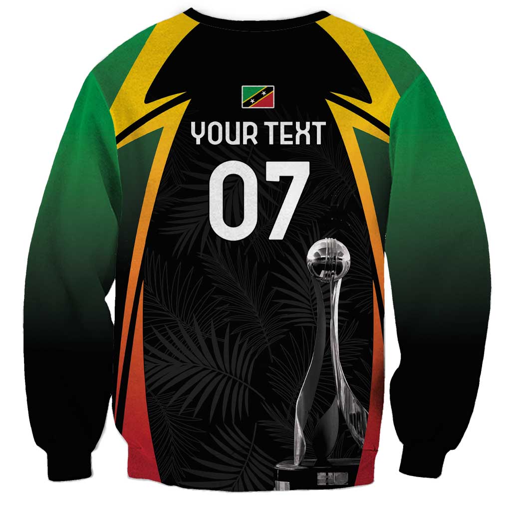 St Kitts Nevis Cricket Custom Sweatshirt Go Patriots Go Champions - Wonder Print Shop
