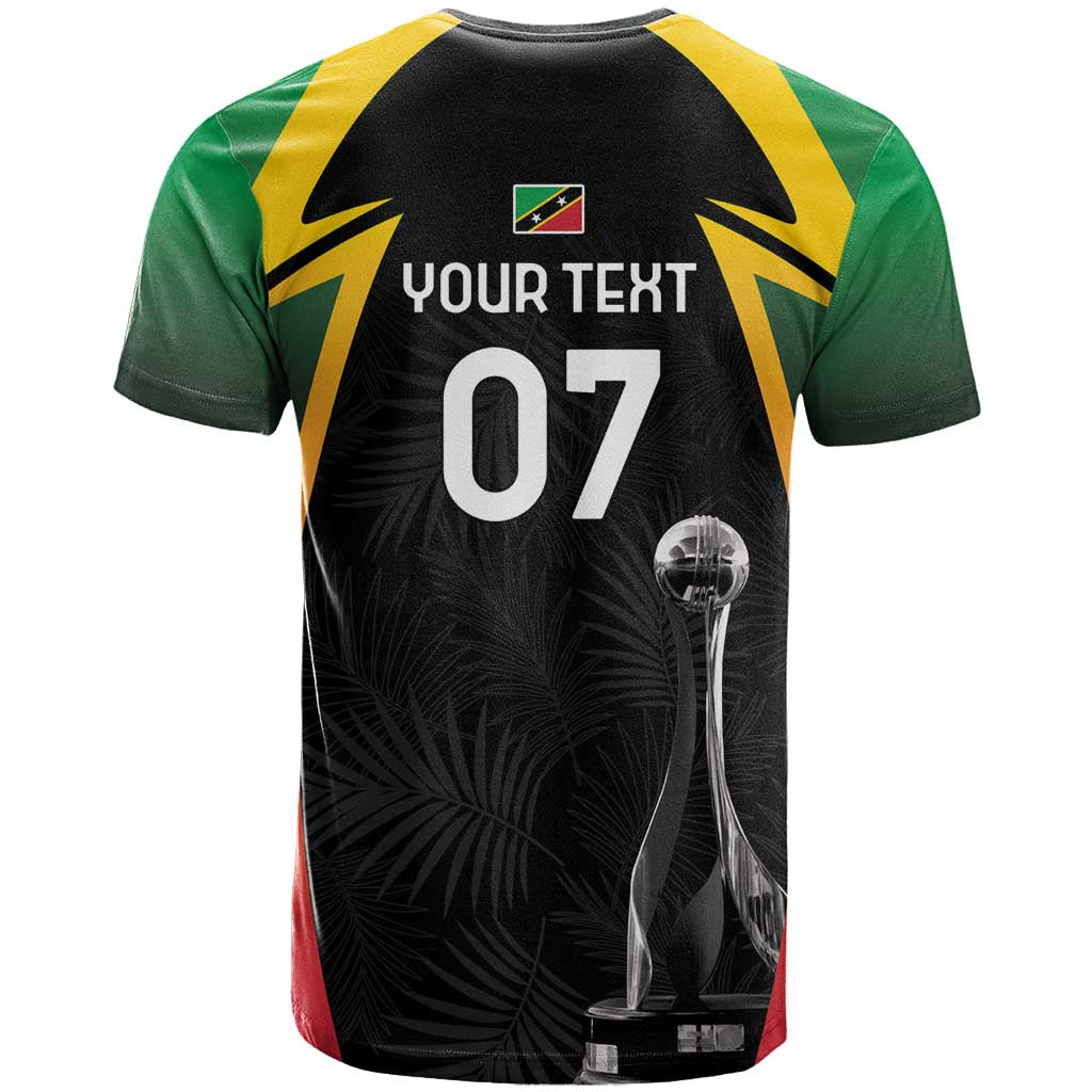 St Kitts Nevis Cricket Custom T Shirt Go Patriots Go Champions - Wonder Print Shop
