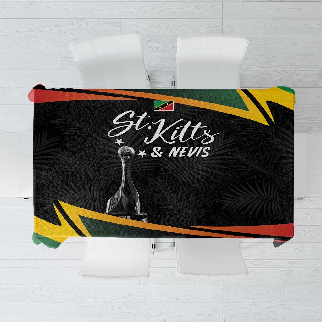 St Kitts Nevis Cricket Tablecloth Go Patriots Go Champions - Wonder Print Shop