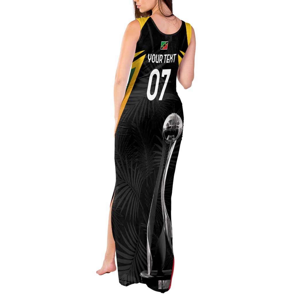 St Kitts Nevis Cricket Custom Tank Maxi Dress Go Patriots Go Champions - Wonder Print Shop