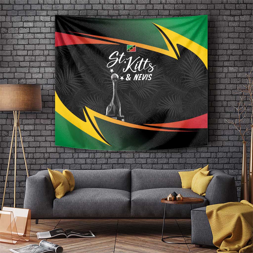 St Kitts Nevis Cricket Tapestry Go Patriots Go Champions - Wonder Print Shop
