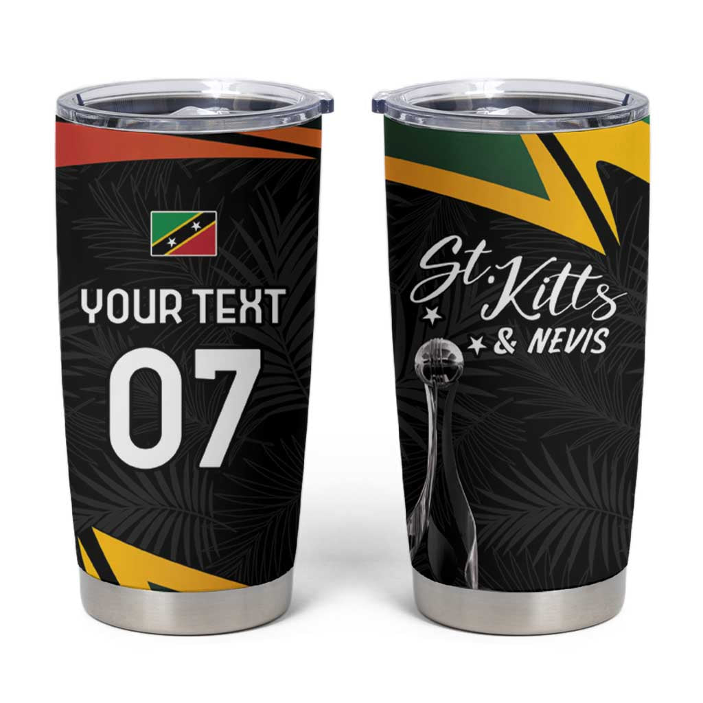 St Kitts Nevis Cricket Custom Tumbler Cup Go Patriots Go Champions - Wonder Print Shop