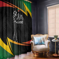 St Kitts Nevis Cricket Window Curtain Go Patriots Go Champions - Wonder Print Shop