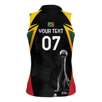 St Kitts Nevis Cricket Custom Women Sleeveless Polo Shirt Go Patriots Go Champions - Wonder Print Shop