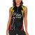 St Kitts Nevis Cricket Custom Women Sleeveless Polo Shirt Go Patriots Go Champions - Wonder Print Shop