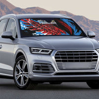 Antigua and Barbuda Cricket Auto Sun Shade Falcons Wings - Take Off - Wonder Print Shop