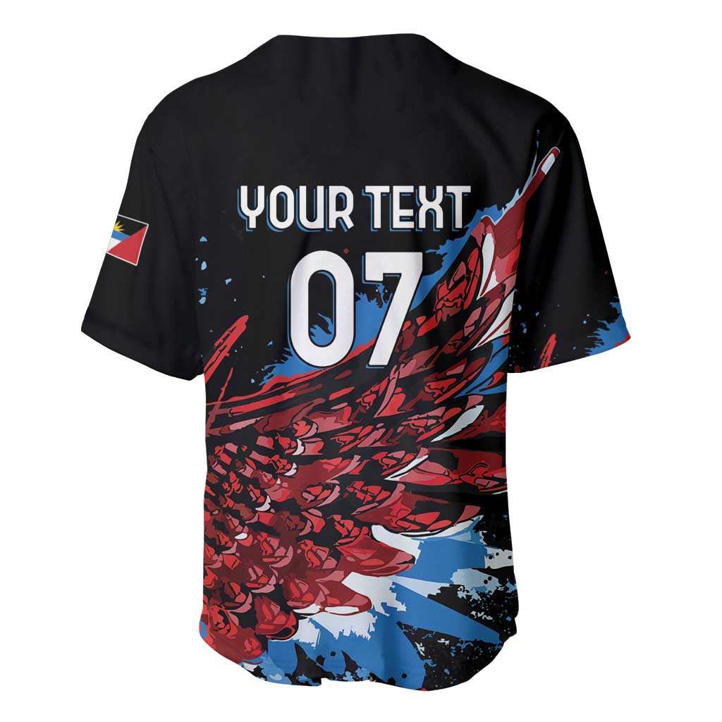 Antigua and Barbuda Cricket Custom Baseball Jersey Falcons Wings - Take Off - Wonder Print Shop