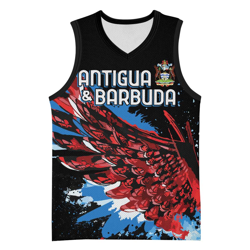 Antigua and Barbuda Cricket Custom Basketball Jersey Falcons Wings - Take Off - Wonder Print Shop