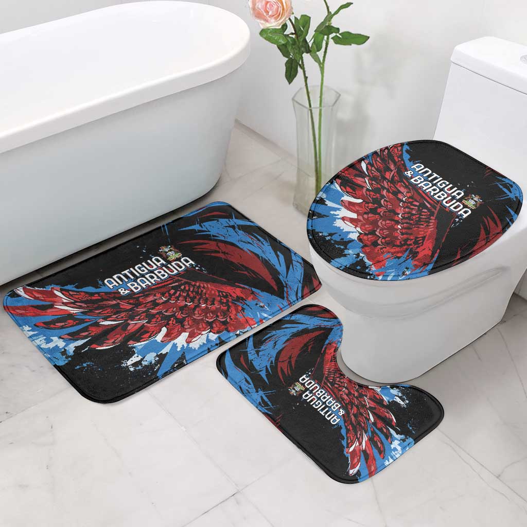 Antigua and Barbuda Cricket Bathroom Set Falcons Wings - Take Off - Wonder Print Shop