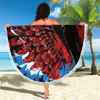 Antigua and Barbuda Cricket Beach Blanket Falcons Wings - Take Off - Wonder Print Shop
