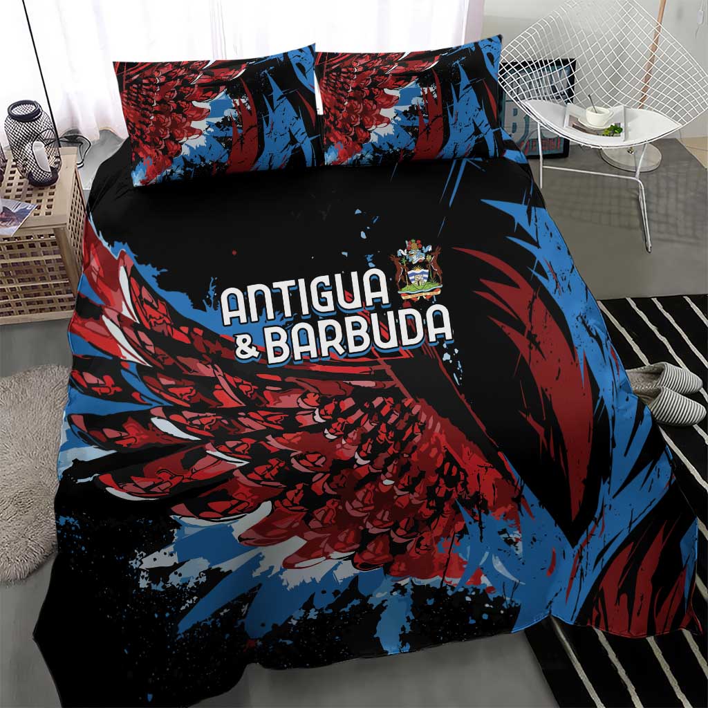 Antigua and Barbuda Cricket Bedding Set Falcons Wings - Take Off - Wonder Print Shop