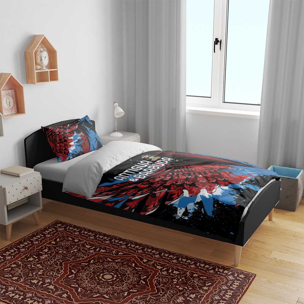 Antigua and Barbuda Cricket Bedding Set Falcons Wings - Take Off - Wonder Print Shop